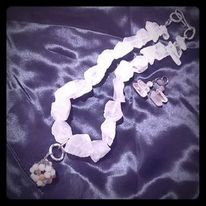 Nevklaxe & Earring Set